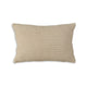 Ashley 14 x 20 Lumbar Accent Throw Pillow | Ribbed Tan Brown Cotton Polyfill