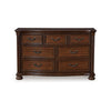 Ashley Laon Wide Dresser | 7 Drawer | 60’’ | Solid Cherry Brown Hardwood BM328273