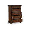 Ashley Laon Tall Dresser Chest | 5 Drawer Cherry Brown Solid Hardwood | 51’’ BM328274