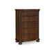 Ashley Laon Tall Dresser Chest | 5 Drawer Cherry Brown Solid Hardwood | 51"