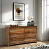 Ashley Donni Wide Dresser | 6 Drawer | Brown Sheesham Wood Finish | 65"