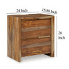 Ashley Donni Nightstand with 2 Drawer | Brown Sheesham Wood Finish | 24’’ BM328278