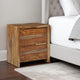 Ashley Donni Nightstand with 2 Drawer | Brown Sheesham Wood Finish | 24"