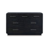 Ashley Robeck Wide Dresser | 7 Drawer | Black 64’’ | Silver Metal Handles BM328279