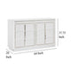 Ashley Canaal Wide Dresser | 6 Drawer | White Solid Wood | 64’’ | LED Light BM328282