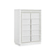 Ashley Canaal Tall Dresser Chest | 5 Drawer | White Finish 58" | LED Light