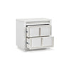 Ashley Canaal Nightstand | 2 Drawer | White Solid Wood | 28’’ | LED Light BM328284