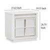 Ashley Canaal Nightstand | 2 Drawer | White Solid Wood | 28’’ | LED Light BM328284