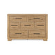 Ashley Dani Wide Dresser | 7 Drawer | Rustic Brown Solid Hardwood | 66’’ BM328285