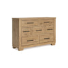 Ashley Dani Wide Dresser | 7 Drawer | Rustic Brown Solid Hardwood | 66’’ BM328285
