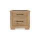 Ashley Dani Nightstand with 2 Drawers | 29’’ | Rustic Brown Solid Hardwood BM328287