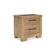 Ashley Dani Nightstand with 2 Drawers | 29’’ | Rustic Brown Solid Hardwood BM328287
