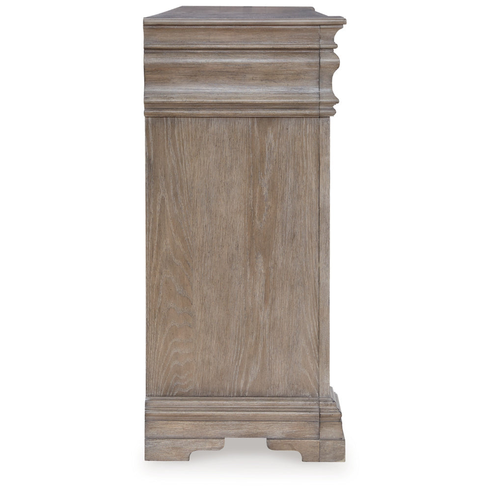 Ashley Blaie Wide Dresser | 10 Drawer | 68’’ Taupe Brown Solid Hardwood BM328288