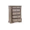 Ashley Blaie Tall Dresser Chest | 5 Drawer | 68’’ Taupe Brown Solid Hardwood BM328289