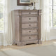 Ashley Blaie Tall Dresser Chest | 5 Drawer | 68" Taupe Brown Solid Hardwood