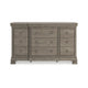 Ashley Orny Wide Dresser | 9 Drawers | 69’’ | Gray Solid Hardwood Finish BM328291