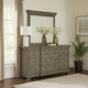 Ashley Orny Wide Dresser | 9 Drawers | 69" | Gray Solid Hardwood Finish