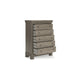 Ashley Orny Tall Dresser Chest | 5 Drawer | 58’’ | Light Gray Solid Hardwood BM328292