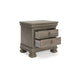 Ashley Orny Nightstand | 3 Drawer | 28’’ | Light Gray Solid Hardwood Finish BM328293