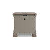 Ashley Orny Nightstand | 3 Drawer | 28’’ | Light Gray Solid Hardwood Finish BM328293