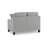 Ashley Blaire Loveseat | Gray Polyester | 2 Accent Pillows | Black Wood | 57’’ BM328294