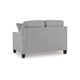 Ashley Blaire Loveseat | Gray Polyester | 2 Accent Pillows | Black Wood | 57’’ BM328294