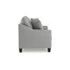 Ashley Blaire Loveseat | Gray Polyester | 2 Accent Pillows | Black Wood | 57’’ BM328294