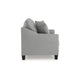 Ashley Blaire Loveseat | Gray Polyester | 2 Accent Pillows | Black Wood | 57’’ BM328294