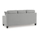 Ashley Blaire Sofa | Gray Polyester | 2 Accent Pillows | Black Wood | 80’’ BM328295
