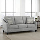 Ashley Blaire Sofa | Gray Polyester | 2 Accent Pillows | Black Wood | 80"