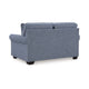 Ashley Sano Loveseat | Denim Blue Polyester | 2 Accent Throw Pillows | 63’’ BM328298