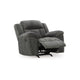 Ashley Briar Manual Rocker Recliner Chair | Dark Gray Polyester | Pillow Arms BM328309