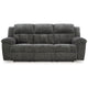 Ashley Briar Manual Reclining Sofa Dark Gray Polyester | Metal Frame | 91’’ BM328310