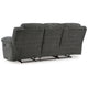 Ashley Briar Manual Reclining Sofa Dark Gray Polyester | Metal Frame | 91’’ BM328310
