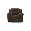 Ashley Briar Manual Rocker Recliner Chair | Brown Polyester | Pillow Top Arms BM328312