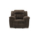 Ashley Briar Manual Rocker Recliner Chair | Brown Polyester | Pillow Top Arms BM328312