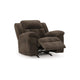 Ashley Briar Manual Rocker Recliner Chair | Brown Polyester | Pillow Top Arms BM328312