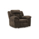 Ashley Briar Manual Rocker Recliner Chair | Brown Polyester | Pillow Top Arms BM328312