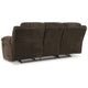 Ashley Briar Manual Reclining Sofa Brown Polyester | Pillow Top Arms | 91’’ BM328313