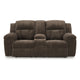 Ashley Briar Manual Double Reclining Loveseat | Brown Polyester | 80’’ BM328314