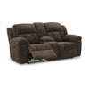 Ashley Briar Manual Double Reclining Loveseat | Brown Polyester | 80’’ BM328314