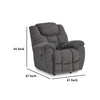 Ashley Dane Manual Rocker Recliner Chair | Gray Polyester | Pillow Top Arms BM328315