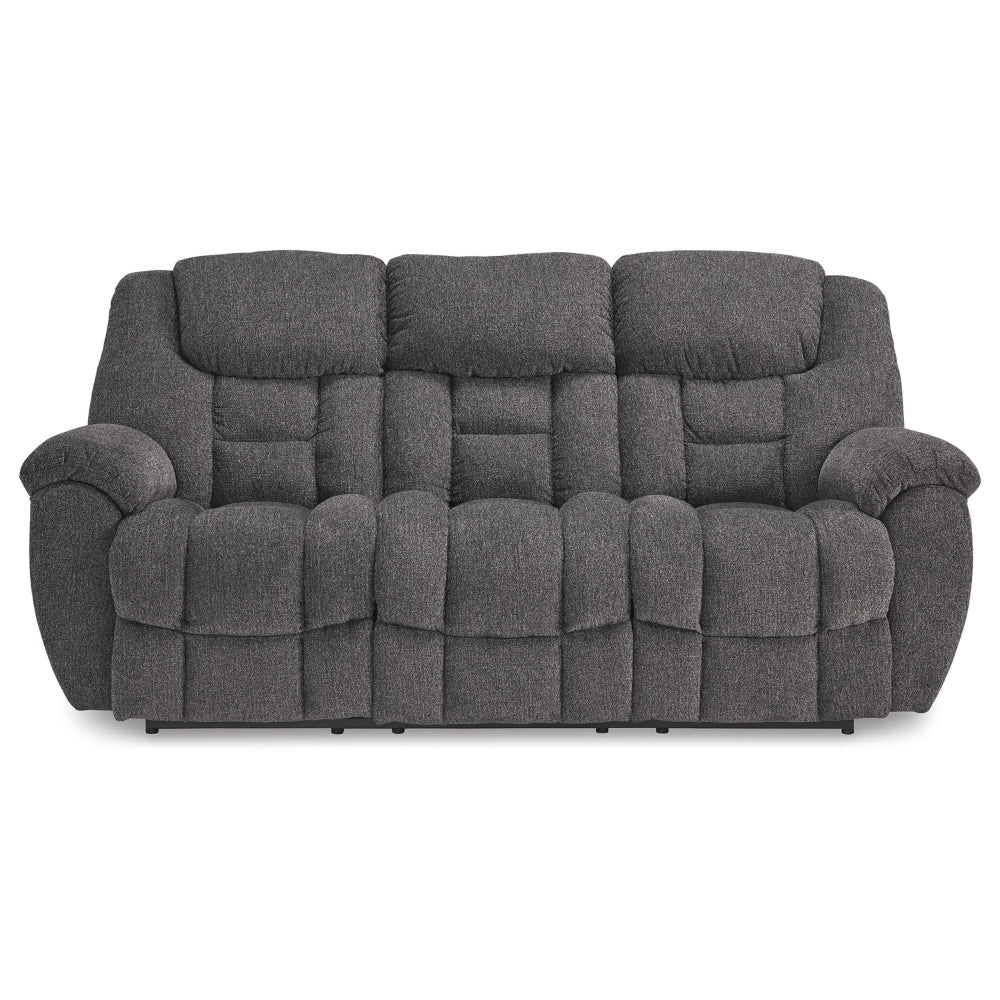 Ashley Dane Manual Reclining Sofa | Gray Polyester | Pillow Top Arms | 87’’ BM328316