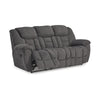 Ashley Dane Manual Reclining Sofa | Gray Polyester | Pillow Top Arms | 87’’ BM328316