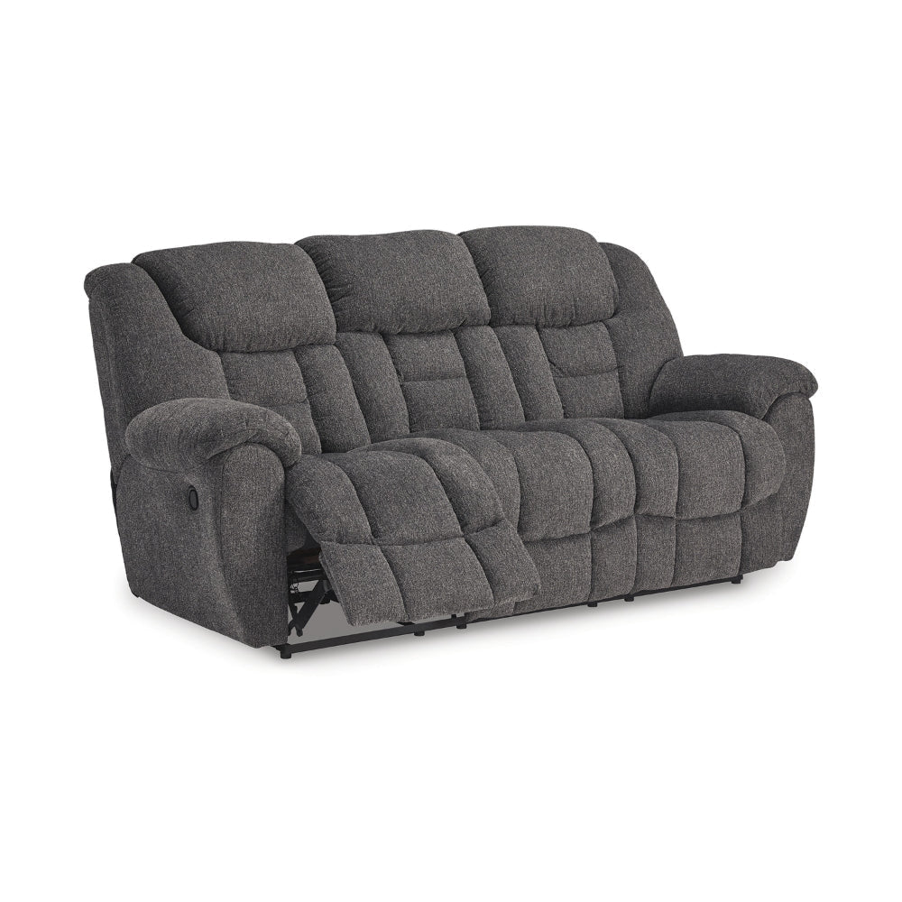 Ashley Dane Manual Reclining Sofa | Gray Polyester | Pillow Top Arms | 87’’ BM328316
