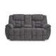 Ashley Dane Manual Double Reclining Loveseat | Rich Gray Polyester | 76’’ BM328317