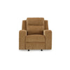 Ashley Damon Manual Rocker Recliner Chair | Soft Plush Camel Brown Polyester BM328318