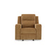 Ashley Damon Manual Rocker Recliner Chair | Soft Plush Camel Brown Polyester BM328318
