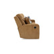 Ashley Damon Manual Reclining Sofa | Camel Brown Polyester | 2 Pillows | 86’’ BM328319