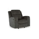 Ashley Damon Manual Rocker Recliner Chair | Plush Soft Dark Gray Polyester BM328321